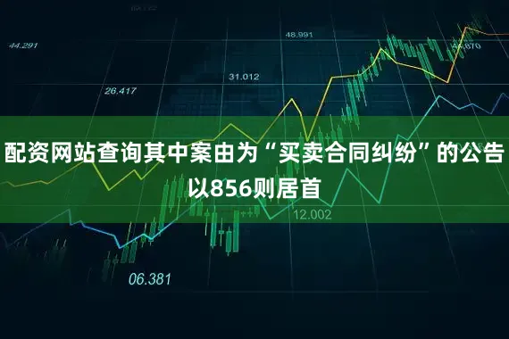 配资网站查询其中案由为“买卖合同纠纷”的公告以856则居首