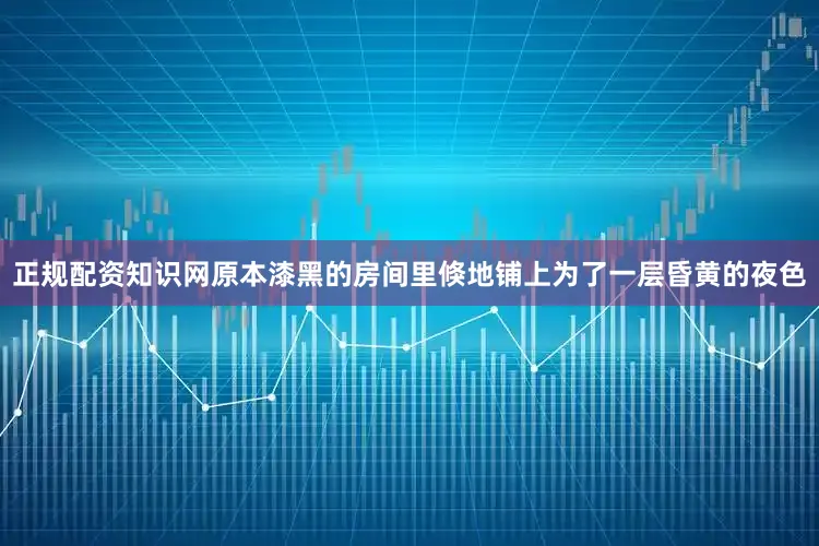 正规配资知识网原本漆黑的房间里倏地铺上为了一层昏黄的夜色